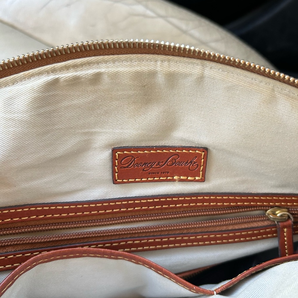 Dooney & Bourke Blue Florida Gators Logo Satchel with Brown Trim - Picture 5 of 6